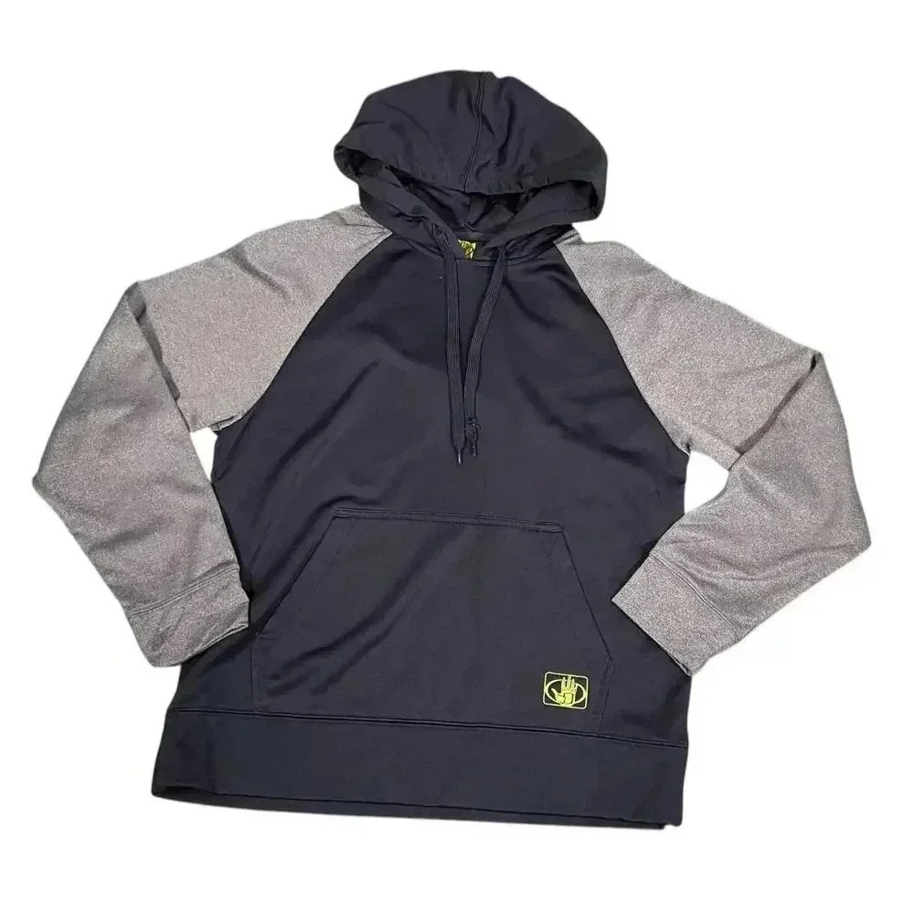 Body Glove Hooded Sweater Blue and Gray Men's Size Small Kangaroo Pocket